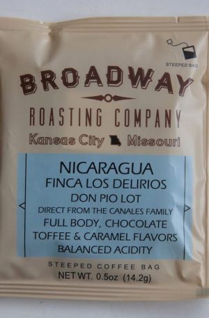 Broadway 5 Pack Steeped Brew Bags – It’s Coffee not Tea!